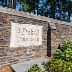 Duke University entrance and sign