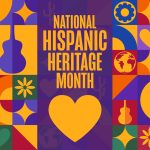 National Hispanic Heritage Month. Holiday concept. Template for background, banner, card, poster with text inscription.