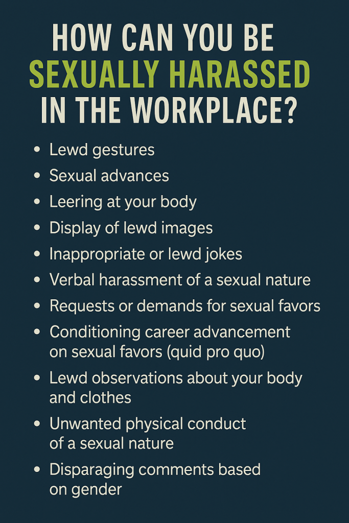 How Can You Be Sexually Harassed in the Workplace? 
