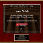 Laura Noble has Achieved the AV Preeminent® Rating