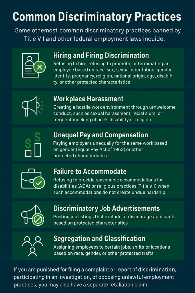 Common Discriminatory Practices  